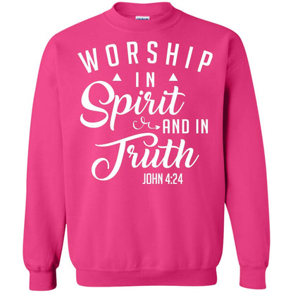 Christian T-shirt Worship In Spirit And In Truth Heliconia