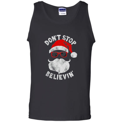 Christmas T-shirt Don't Stop Believing Black