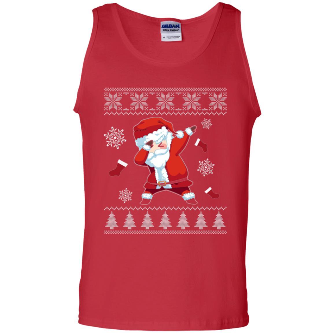 Christmas T-shirt Dabbing Santa Claus Red