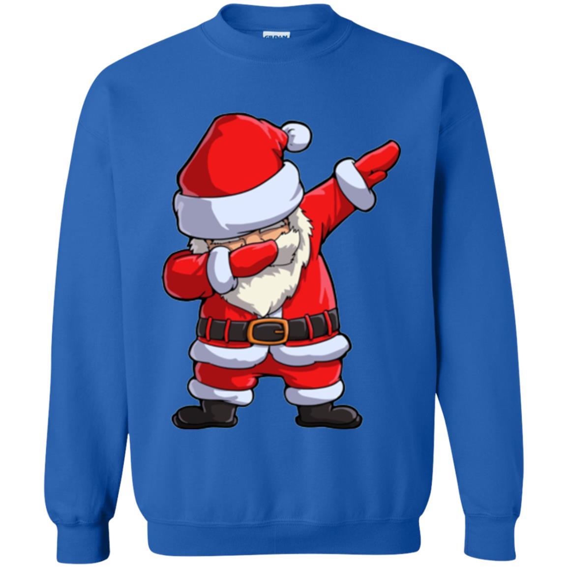 Christmas T-shirt Dabbing Santa Claus Royal