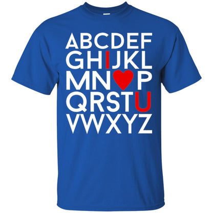 Happy Valentine_s Day Shirt, Alphabel I Love You Royal
