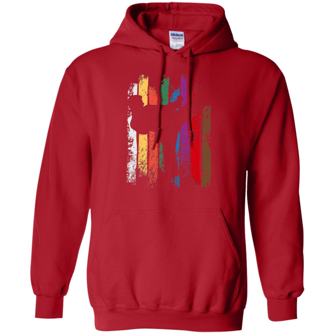 Karate Belt Colors Silhouette T-shirt Red