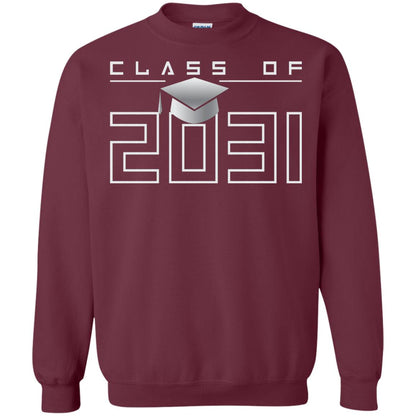 Class Of 2031 Kindergarten First Day Of School Graduate In 2031 Shirt Maroon
