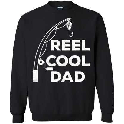 Fisherman T-shirt Reel Cool Dad Black