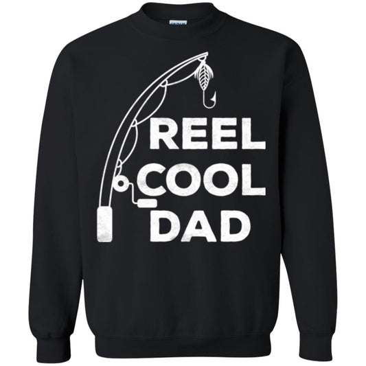 Fisherman T-shirt Reel Cool Dad Black