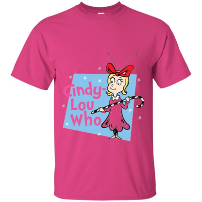 Dr. Seuss Cindy-lou Who Book Lover T-shirt Heliconia