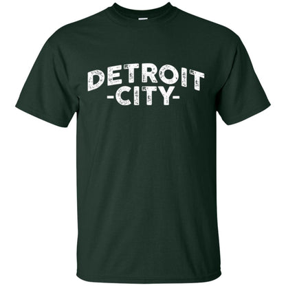 Detroit Michigan T-shirt Forest Green