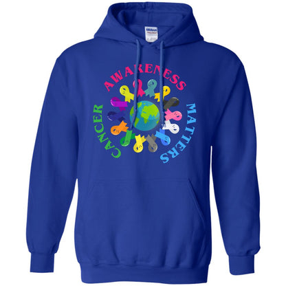 All Cancer Ribbons For All Cancer Awareness T-shirt Royal