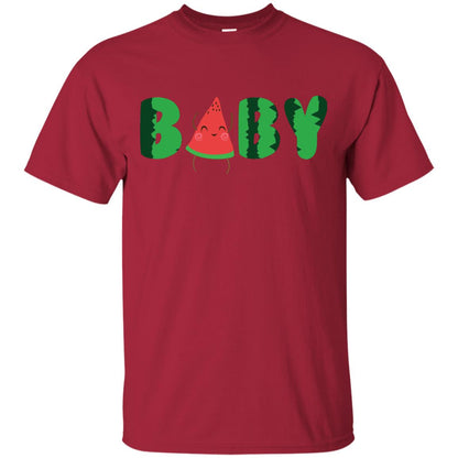 Baby Watermelon Funny Summer Melon Fruit Shirt For Baby Kids Cardinal