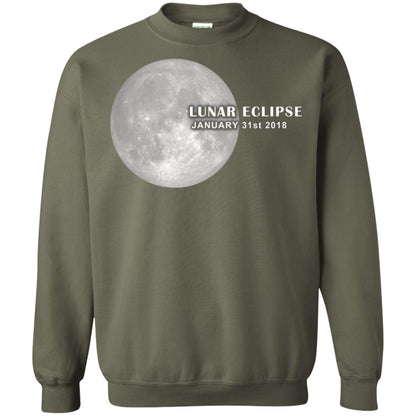 Eclipse January 31st 2018 Total Lunar Eclipse Shirts Military Green