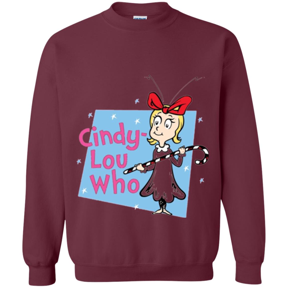 Dr. Seuss Cindy-lou Who Book Lover T-shirt Maroon