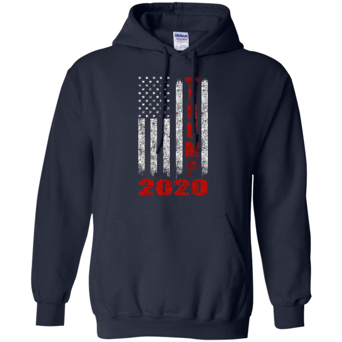 American Flag Vintage Design Trump 2020 T-shirt Navy