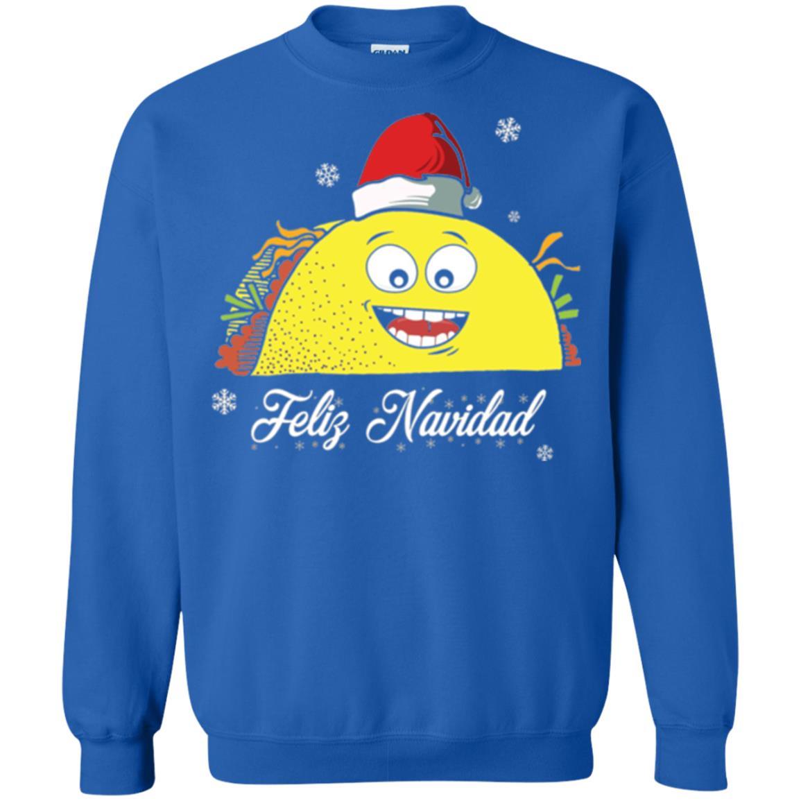 Christmas T-shirt Taco Feliz Navidad Royal