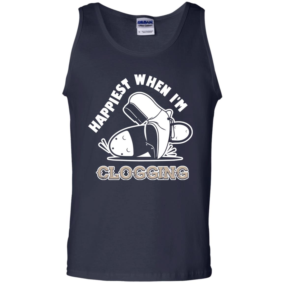 Clogger T-shirt Happiest When I'm Clogging Navy