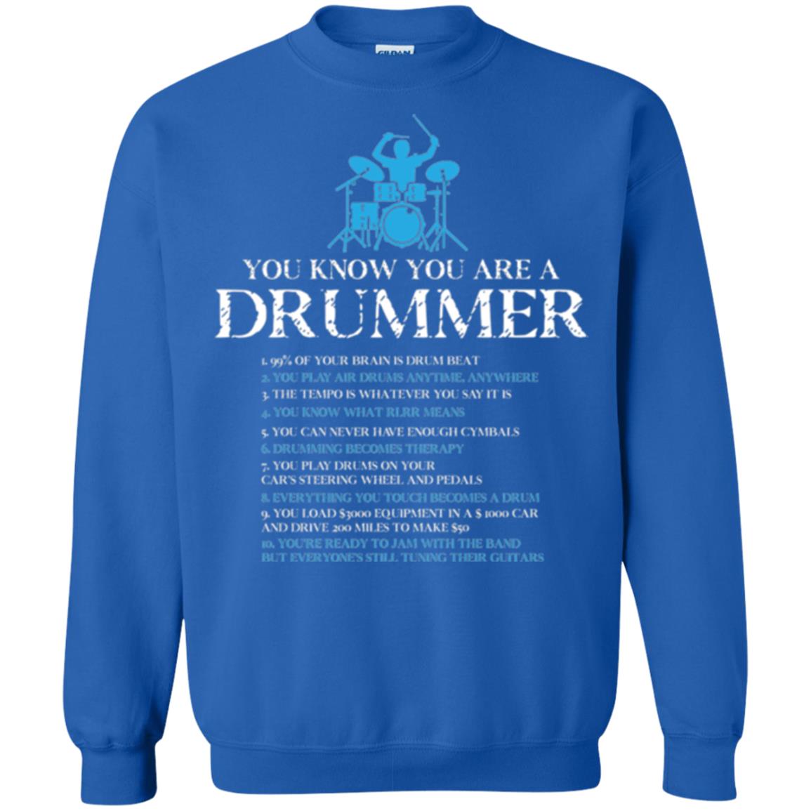 Drummer T-shirt You_re A Drummer Royal