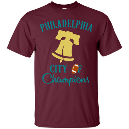 Football Lover T-shirt Philadelphia City Of Champion Maroon