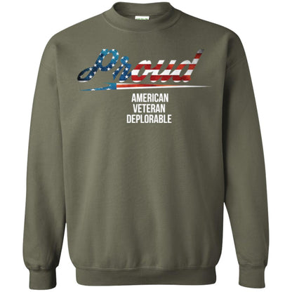 Veteran T-shirt Proud American Veteran Deplorable Military Green