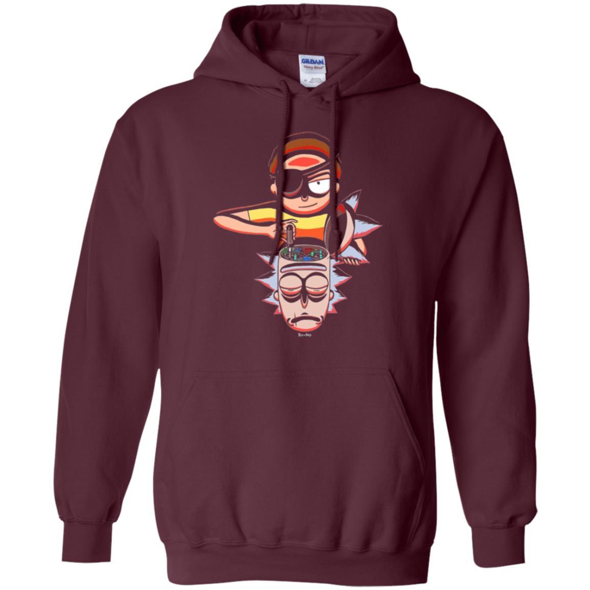 Film T-shirt Cartoon Lover Evil Morty Maroon