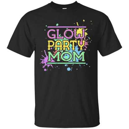 Glow Party Mom Mommy T-shirt Black