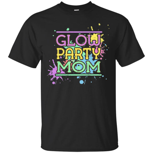Glow Party Mom Mommy T-shirt Black