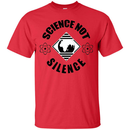 Scientist T-shirt Science Not Silence T-shirt Red