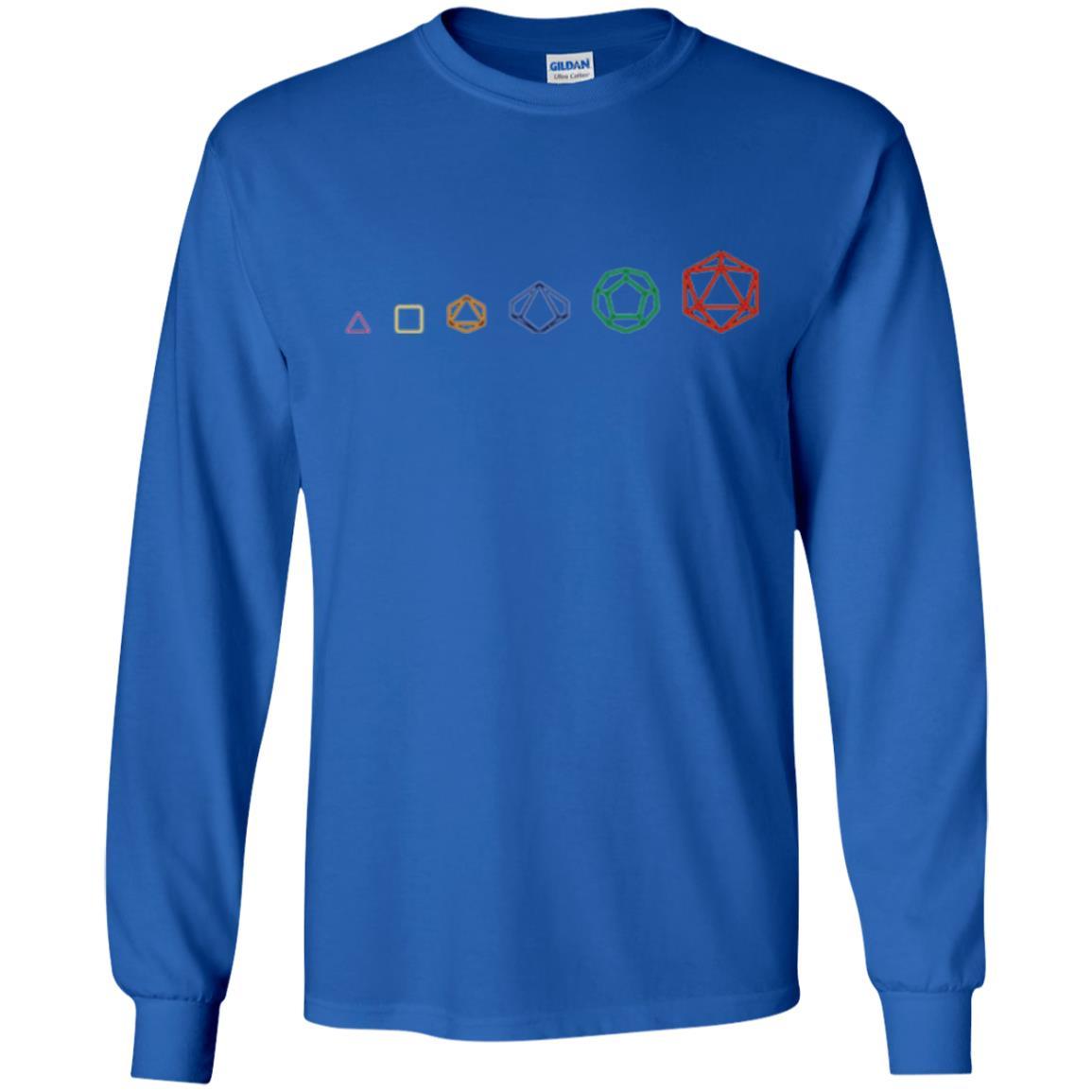 Gamer T-shirt D20 Dice Evolution Role T-shirt Royal