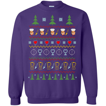 Chef Christmas X-mas Gift Shirt For Cooking Lovers Purple
