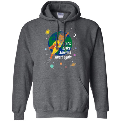 Astronomy T-shirt Let's Make America Smart Again Dark Heather