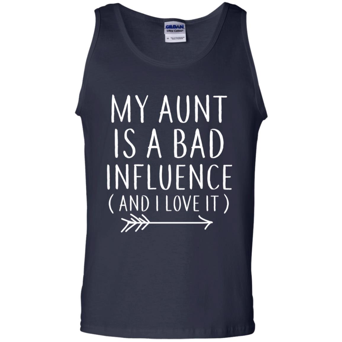 My Aunt Is A Bad Influence And I Love It Nephew Niece Shirt Navy