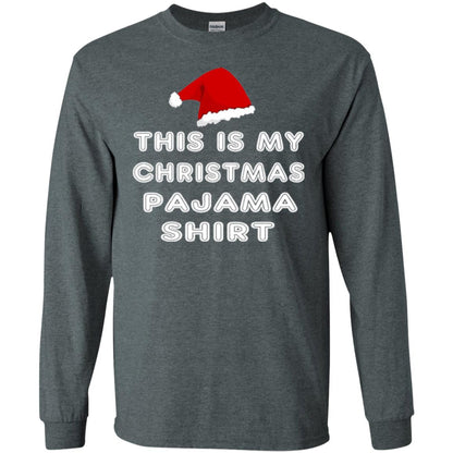 Christmas T-shirt This Is My Christmas Pajama Shirt Dark Heather