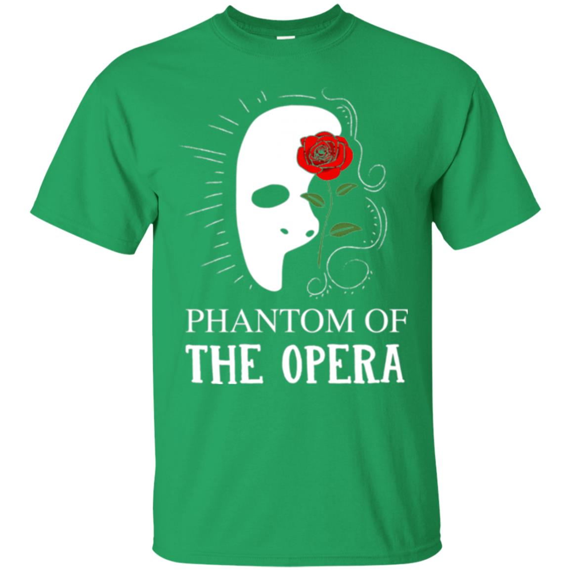 Phantom And The Opera Roses T-shirt Irish Green
