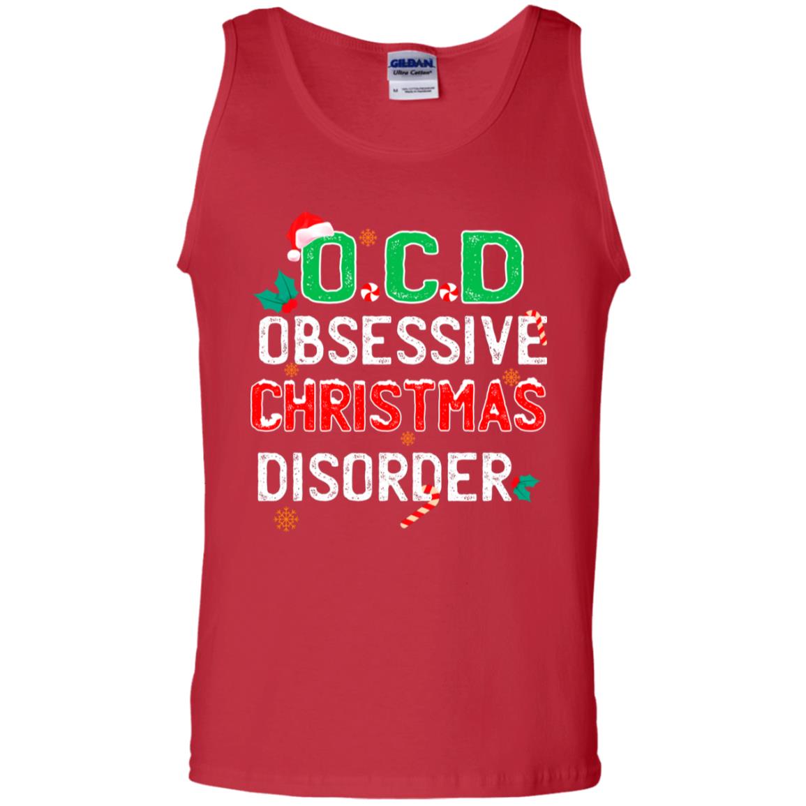 O.c.d Obsessive Christmas Disorder X-mas Gift Shirt Red