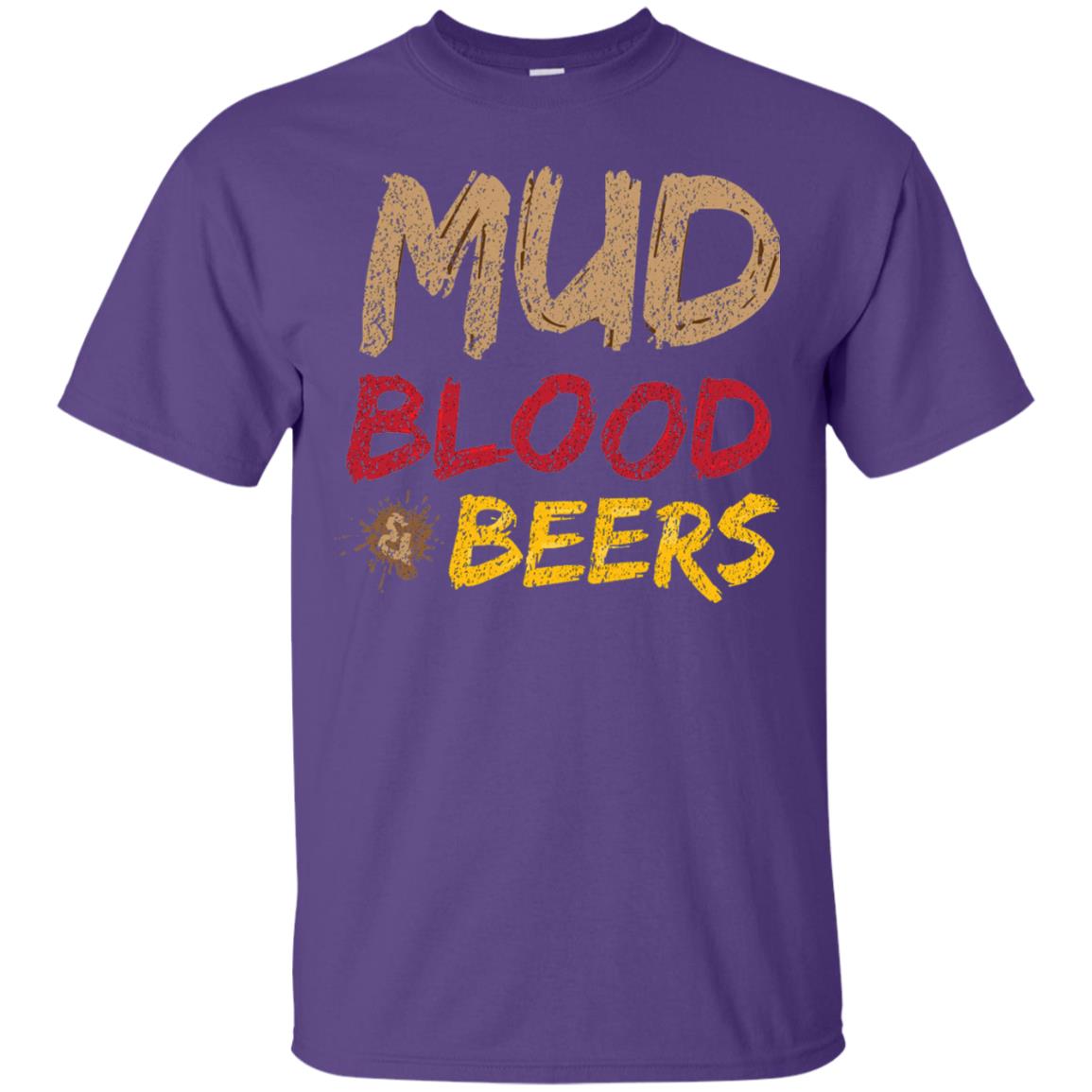 Mud Blood Beers Awesome Team T-shirt Purple