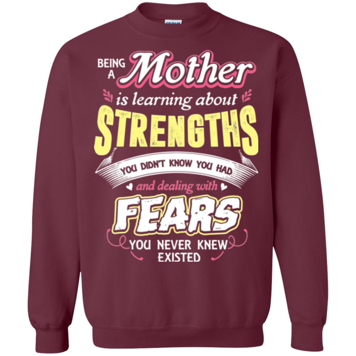 Being A Mom Means Mommy T-shirt Maroon