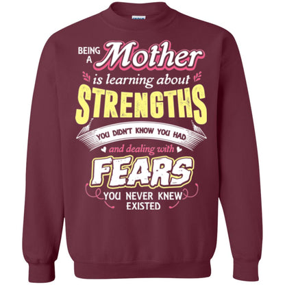 Being A Mom Means Mommy T-shirt Maroon
