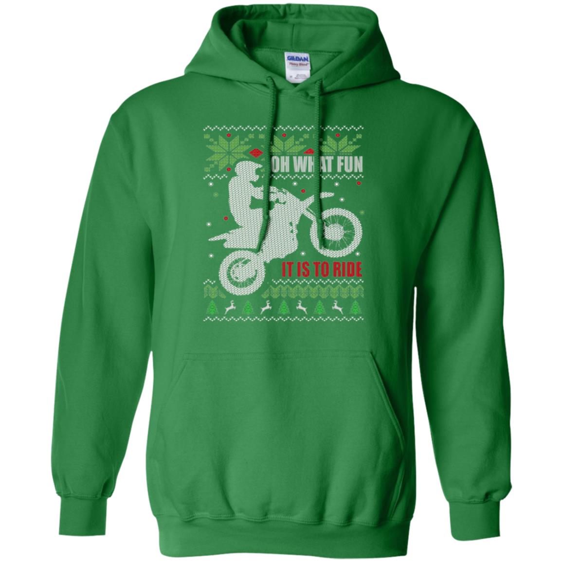 Motorbike T-shirt Oh What Fun It Is To Ride Irish Green