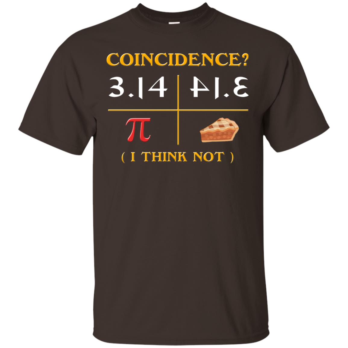 Pi Day 2018 Funny Pie Style T-shirt For Math Geeks Dark Chocolate