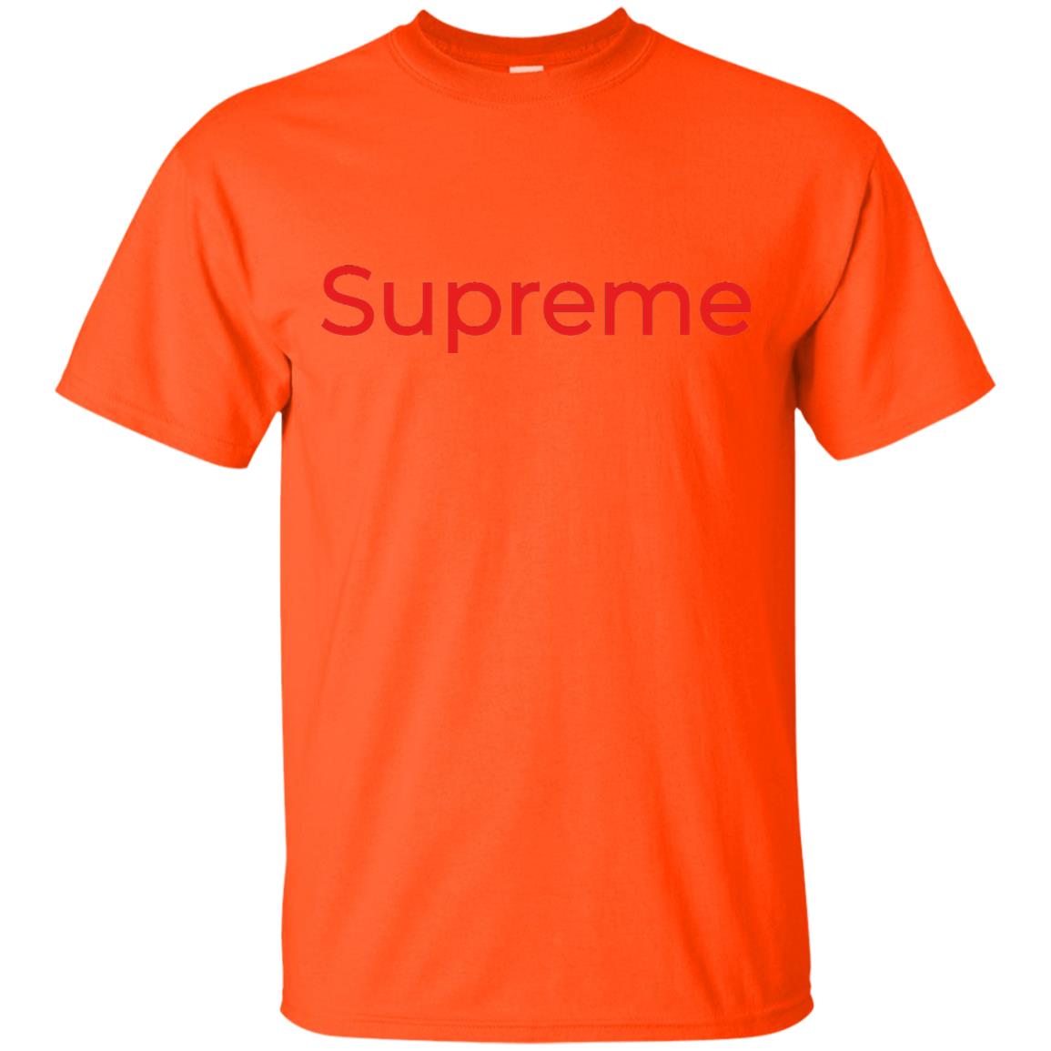 Red Supreme T-shirt Orange