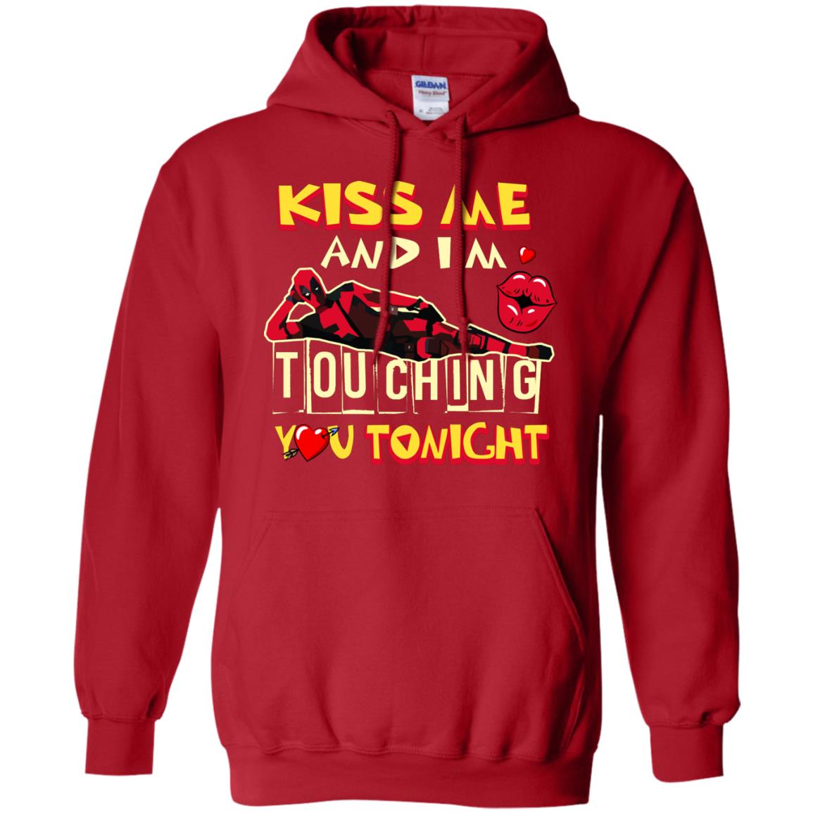 Kiss Me And I'm Touching You Tonight Film Lover T-shirt Red