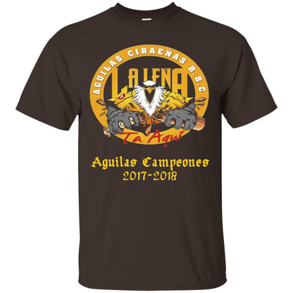Baseball Lover T-shirt Aguilas Cibaenas Campeones 2017-2018 Dark Chocolate