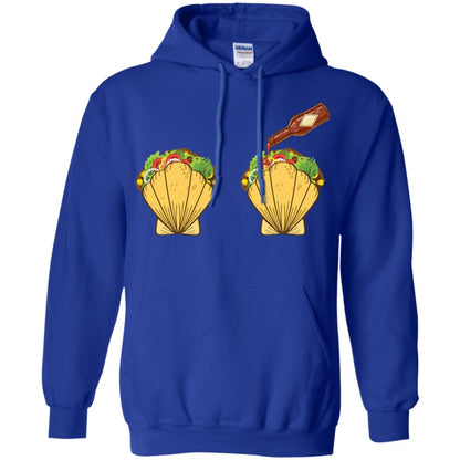 Mermaid Shell T-shirt Taco Bra And Spicy Chili Sauce Royal