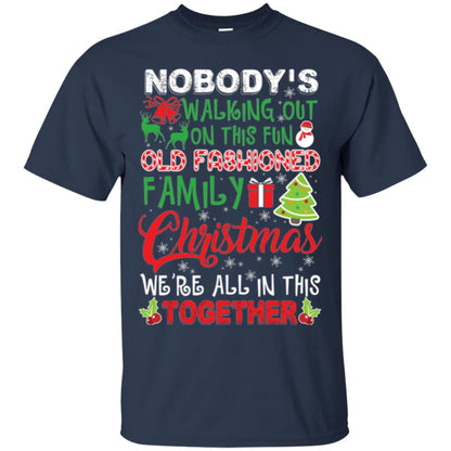 Christmas T-shirt We_re All In This Together Navy