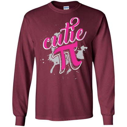 Cutie Pi Funny Math 3.14 Happy Pi Day T-shirt Maroon