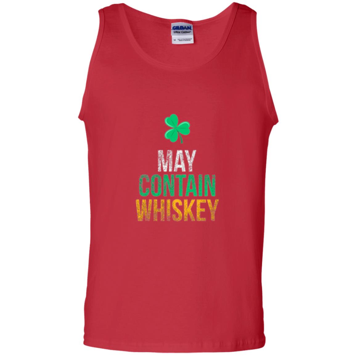 Funny St. Patricks Day T-shirt May Contain Whiskey Red