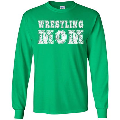 Wrestling Mom Mommy T-shirt Irish Green