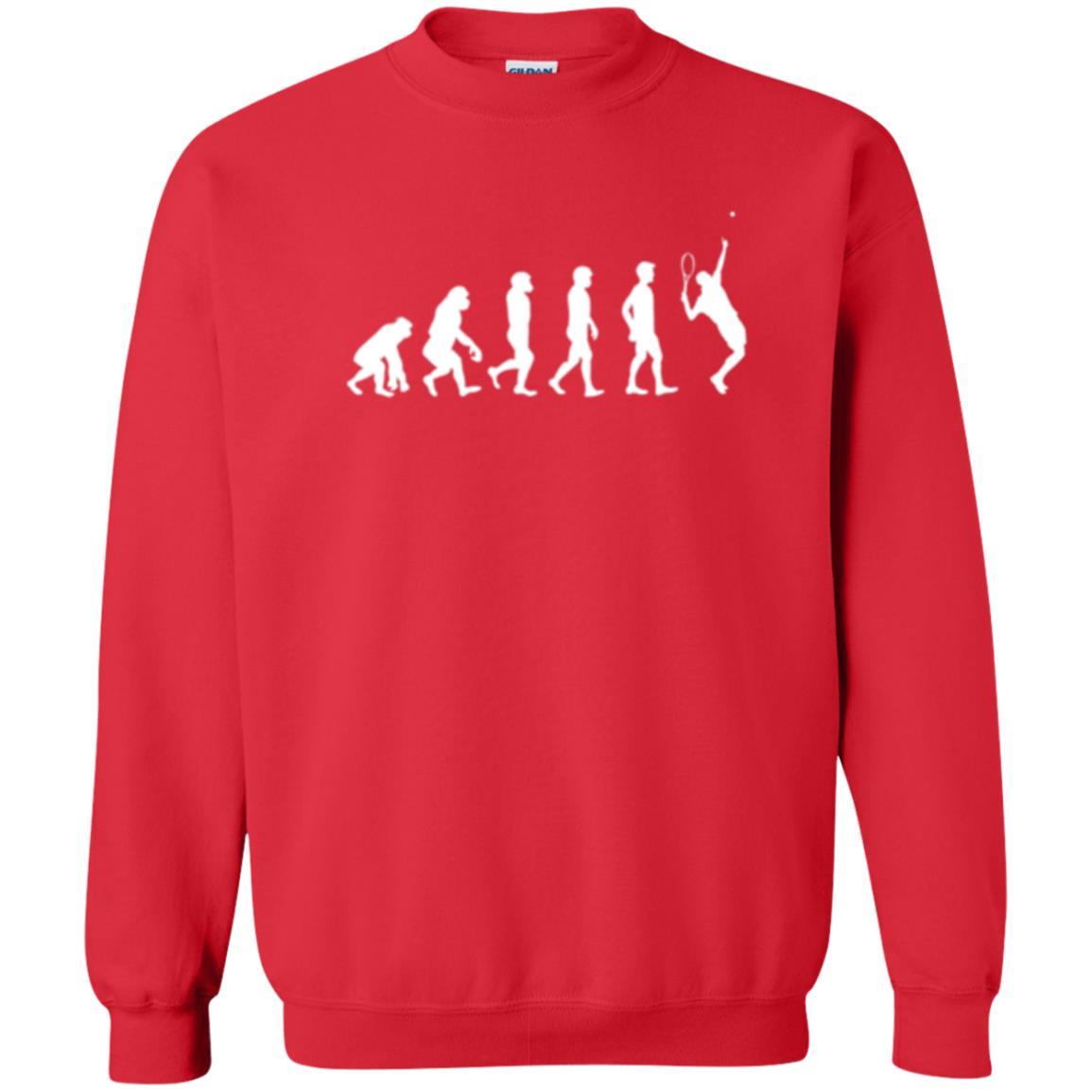 Evolution Of Tennis Player T-shirt Red