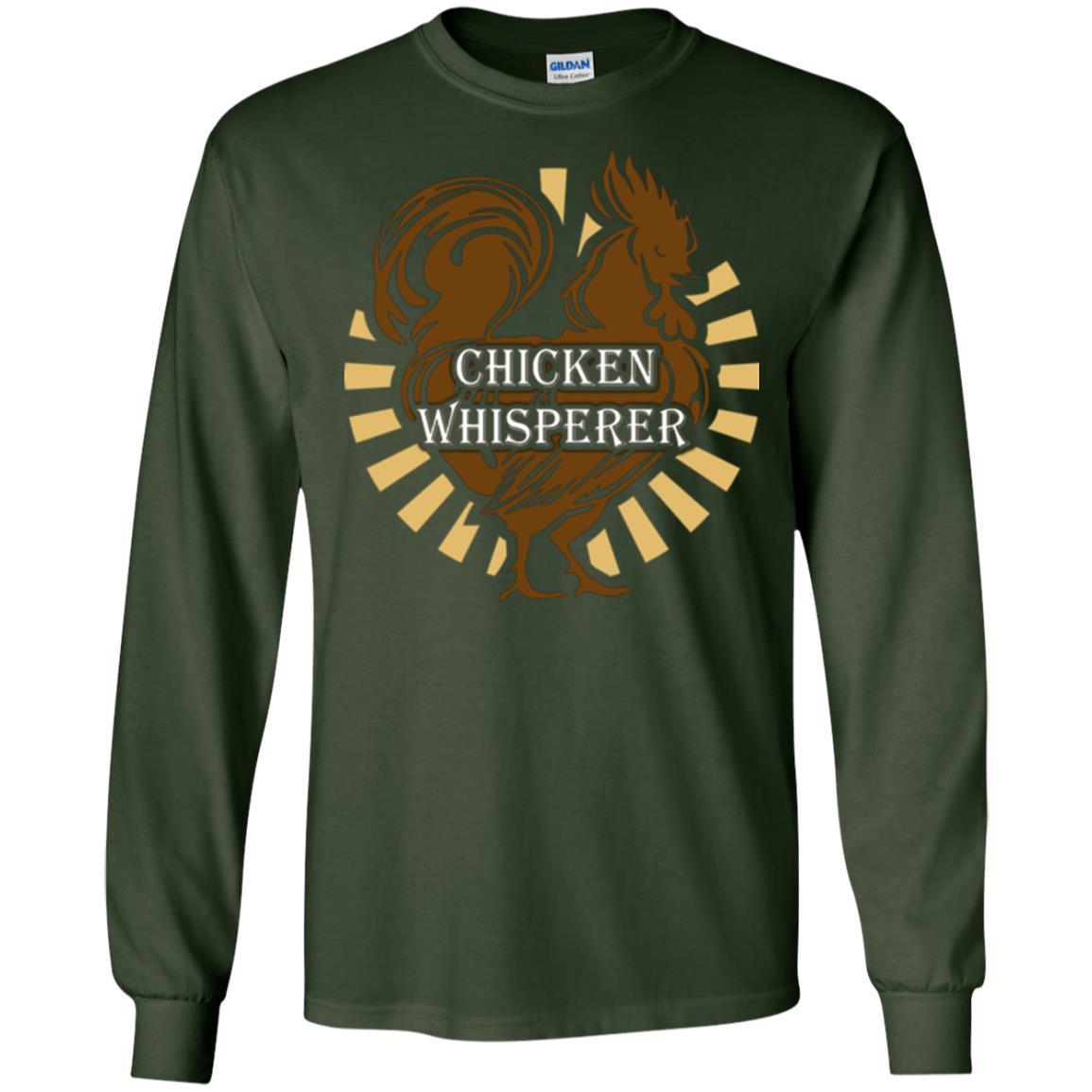 Farmer T-shirt Chicken Whisperer Forest Green