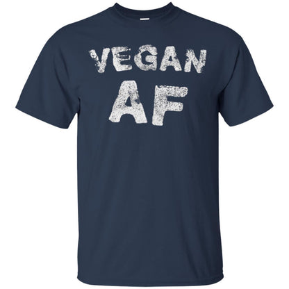 Vegetarian T-shirt Vintage Vegan Af T-shirt Navy