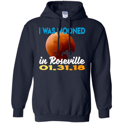 Mooned In Roseville Lunar Eclipse Matching Family T-shirt Navy