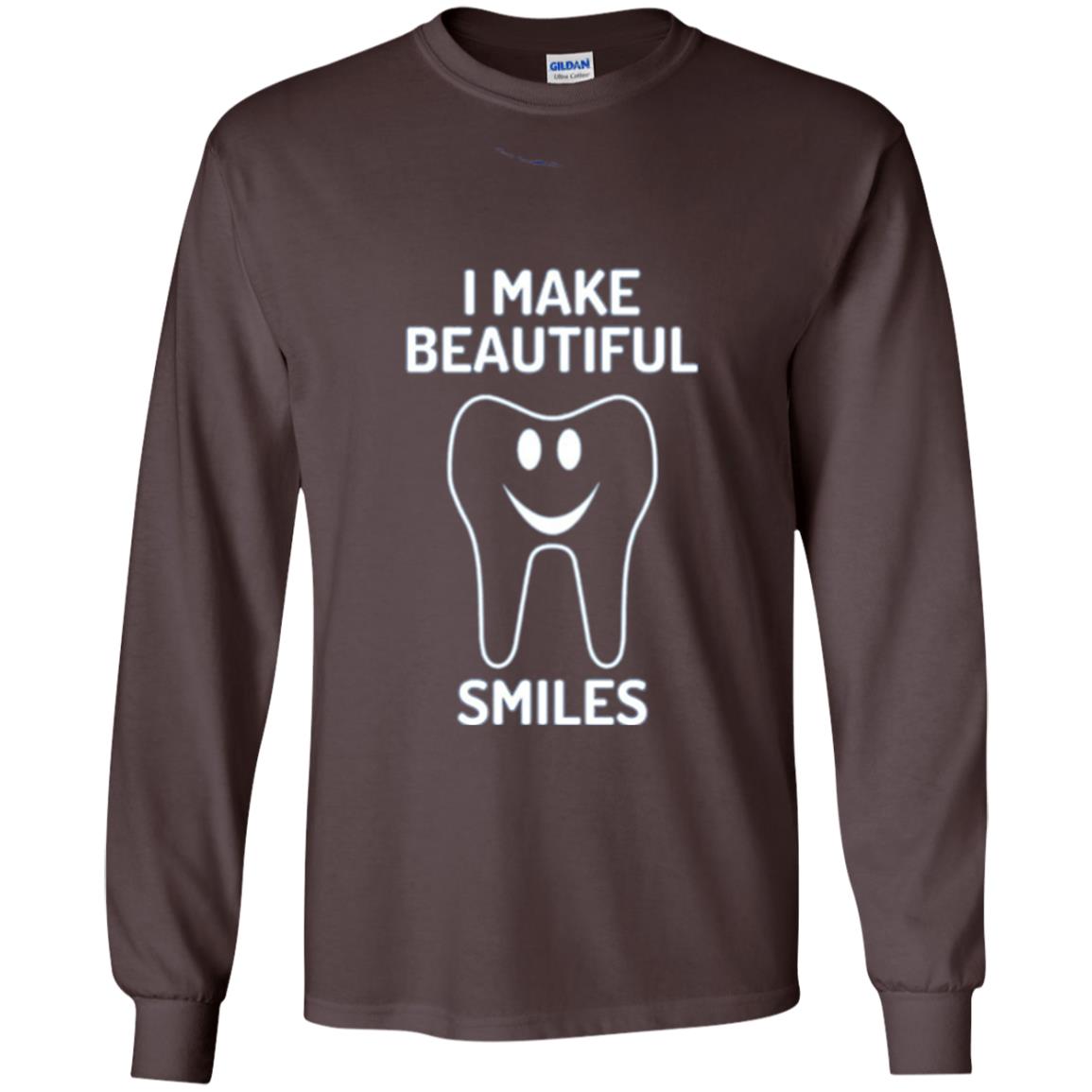 Dentist T-shirt I Make Beautiful Smiles Dark Chocolate